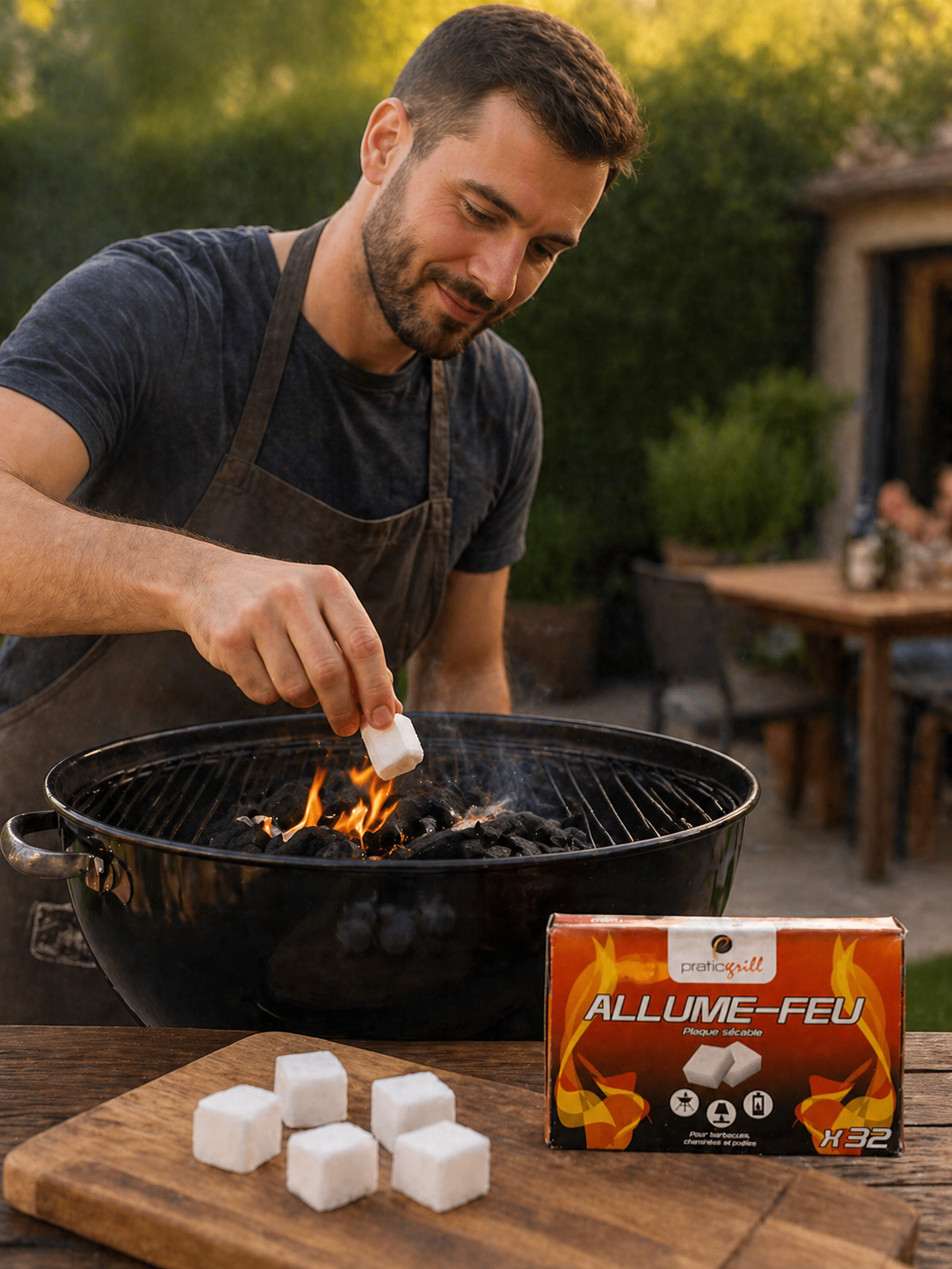 Allume-vite Cubes allume feu Rapides 32pcs