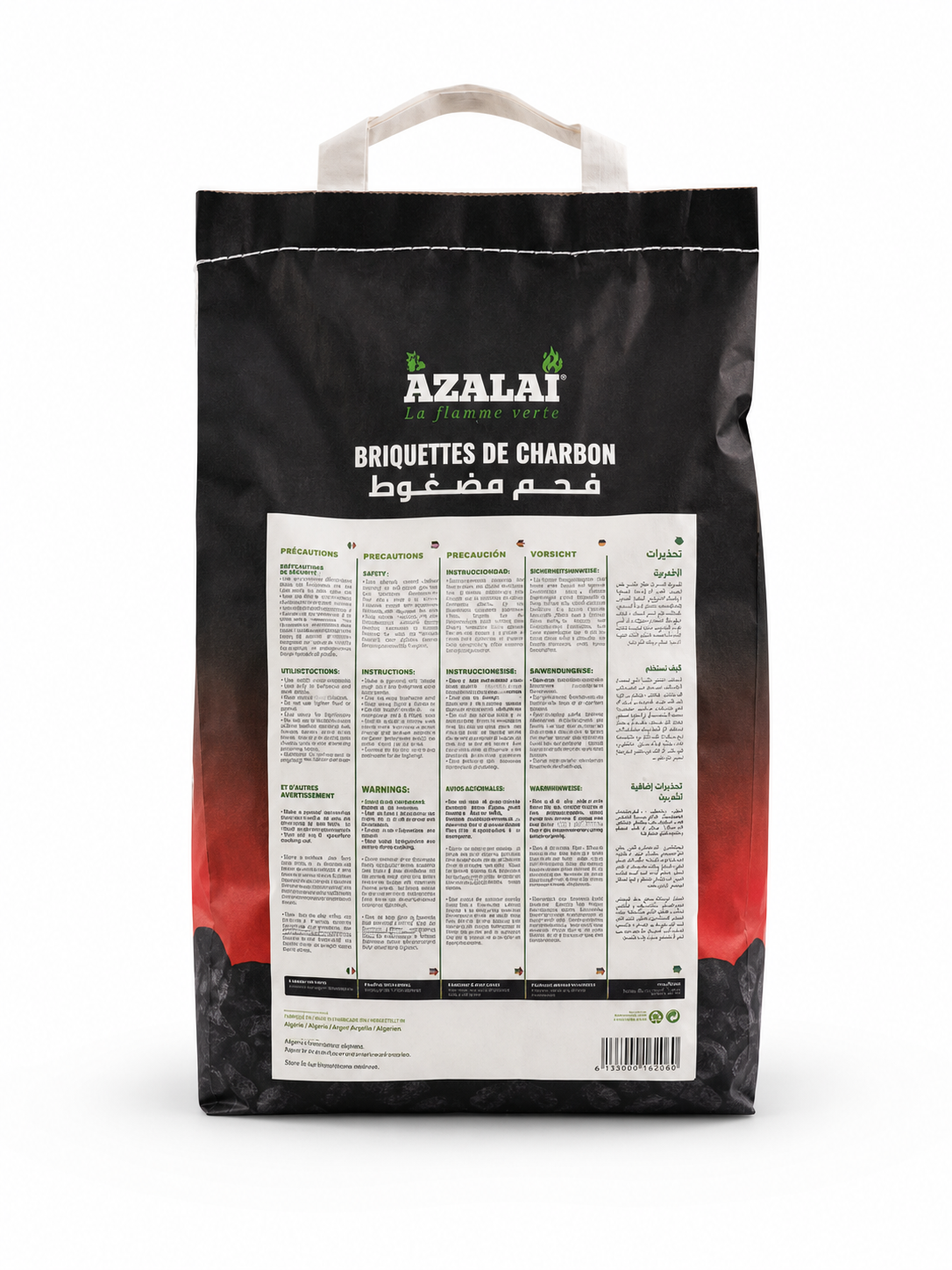 Azalai SAC CHARBON Présse 2kg