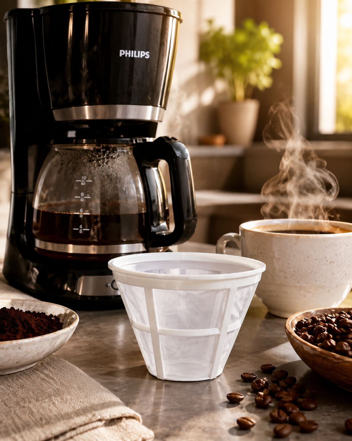 Filtre Cafetière Permanent Réutilisable