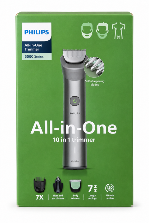 Philips All-in-One 5000 Series – Tondeuse 13-en-1