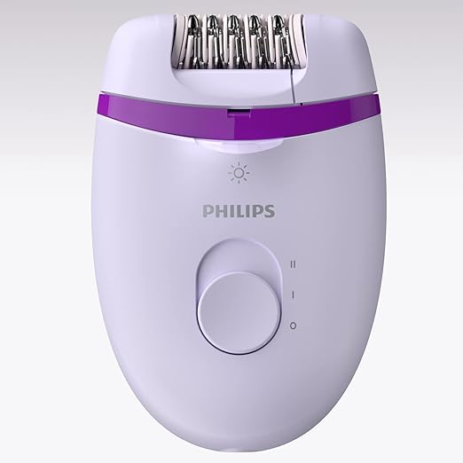 Philips Épilateur compact sur secteur  avec 4 accessoires (Modèle BRE275/00) - Violet