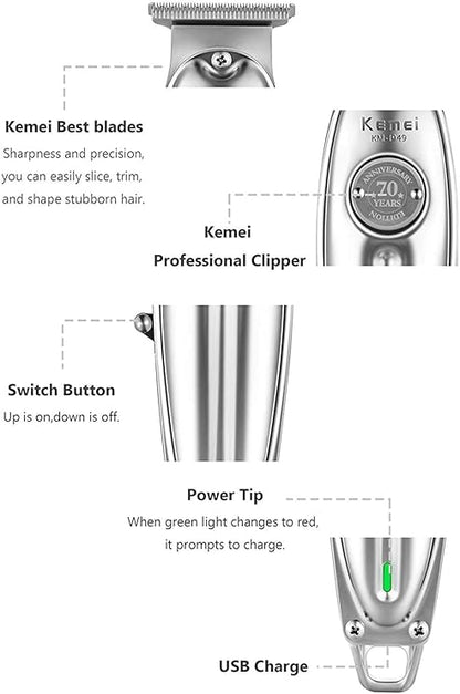 Kemei Original KM-1949 Tondeuse cheveux et barbe professionnelle
