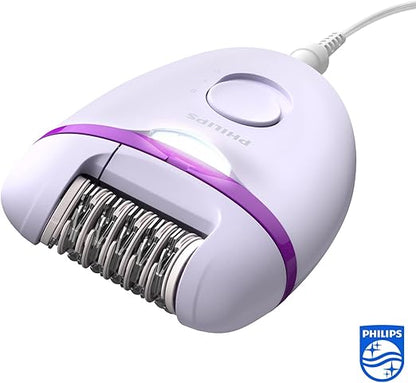 Philips Épilateur compact sur secteur  avec 4 accessoires (Modèle BRE275/00) - Violet