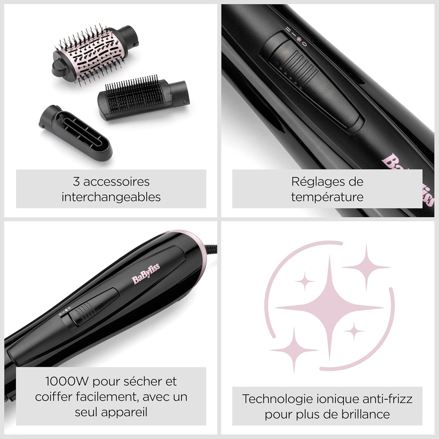 BaByliss - AS128E - Brosse soufflante Flawless Hair 1000W