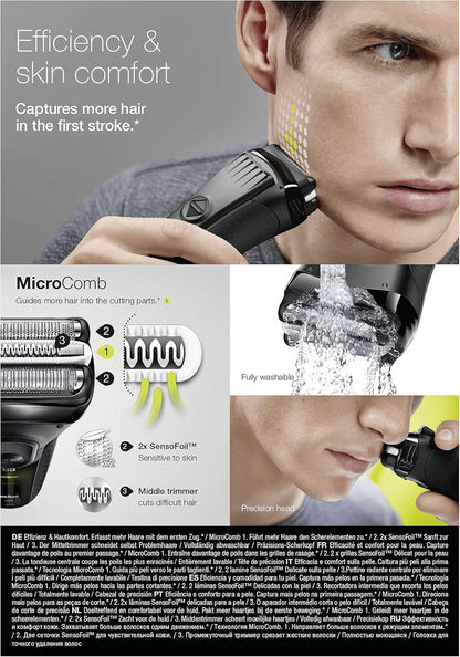 Braun Series 3 ProSkin 3020s – Rasoir  Electrique A Barbe Homme, Noir, Etanche