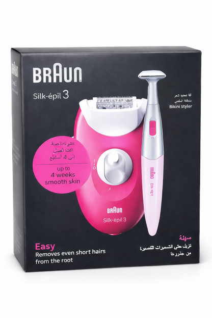 Épilateur Braun Silk-épil 3 SE 3-202 avec Bikini Styler