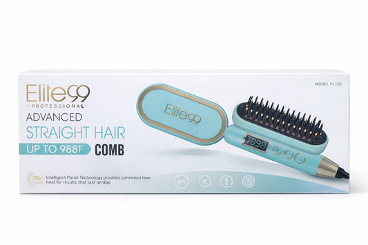 Brosse Lissante Chauffante Elite99 Professional – Advanced Straight Hair Comb – Jusqu’à 988°F
