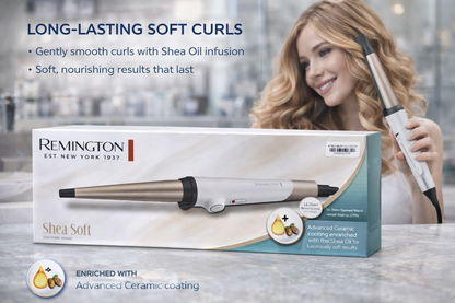 Fer à Boucler Remington Shea Soft – Revêtement Céramique au Beurre de Karité