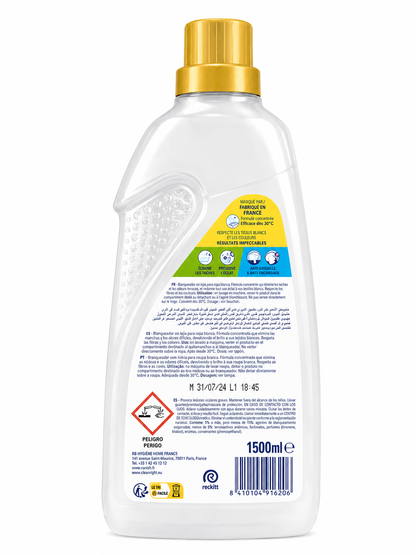 Vanish Oxi Action Blanc Gel Concentré – Détachant & Raviveur de Blanc 1500ML