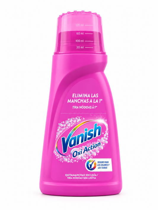 Vanish Oxi Action Couleurs – Détachant Liquide pour Linge Coloré 915ML