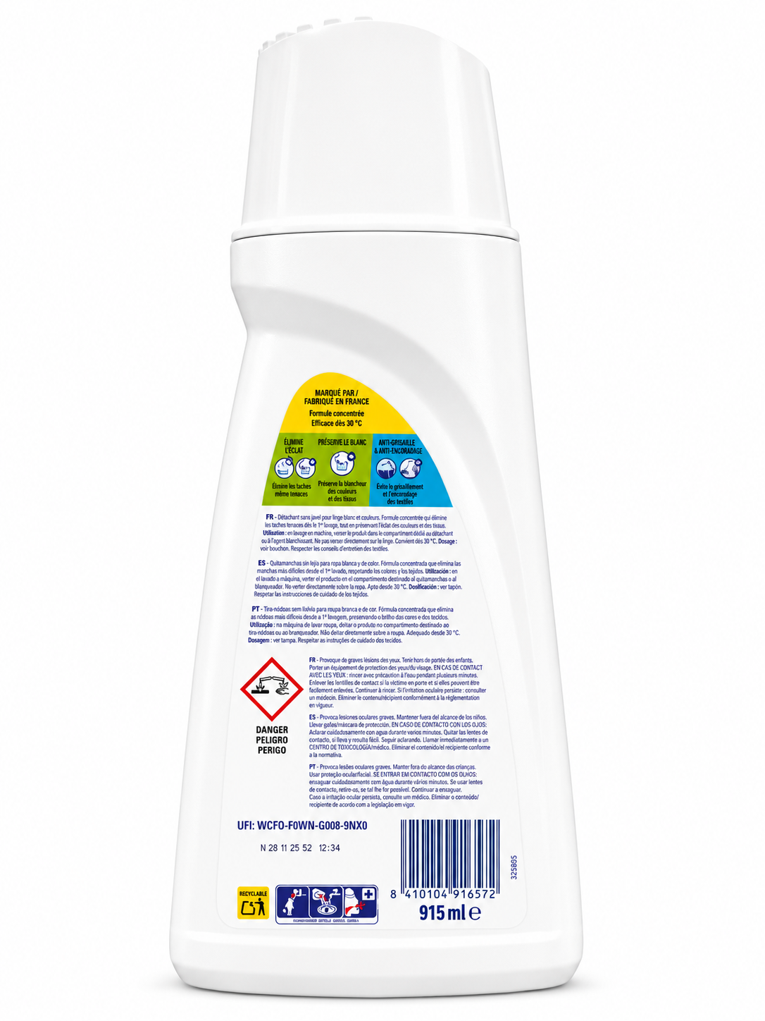 Vanish Oxi Action Blanc – Détachant Liquide pour Linge Blanc 50 Lavages
