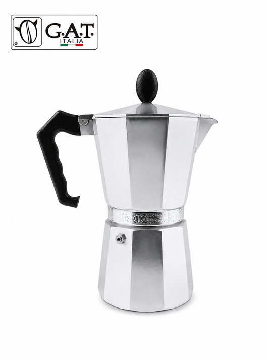 GAT Moka Express Cafetière en Aluminium Italienne