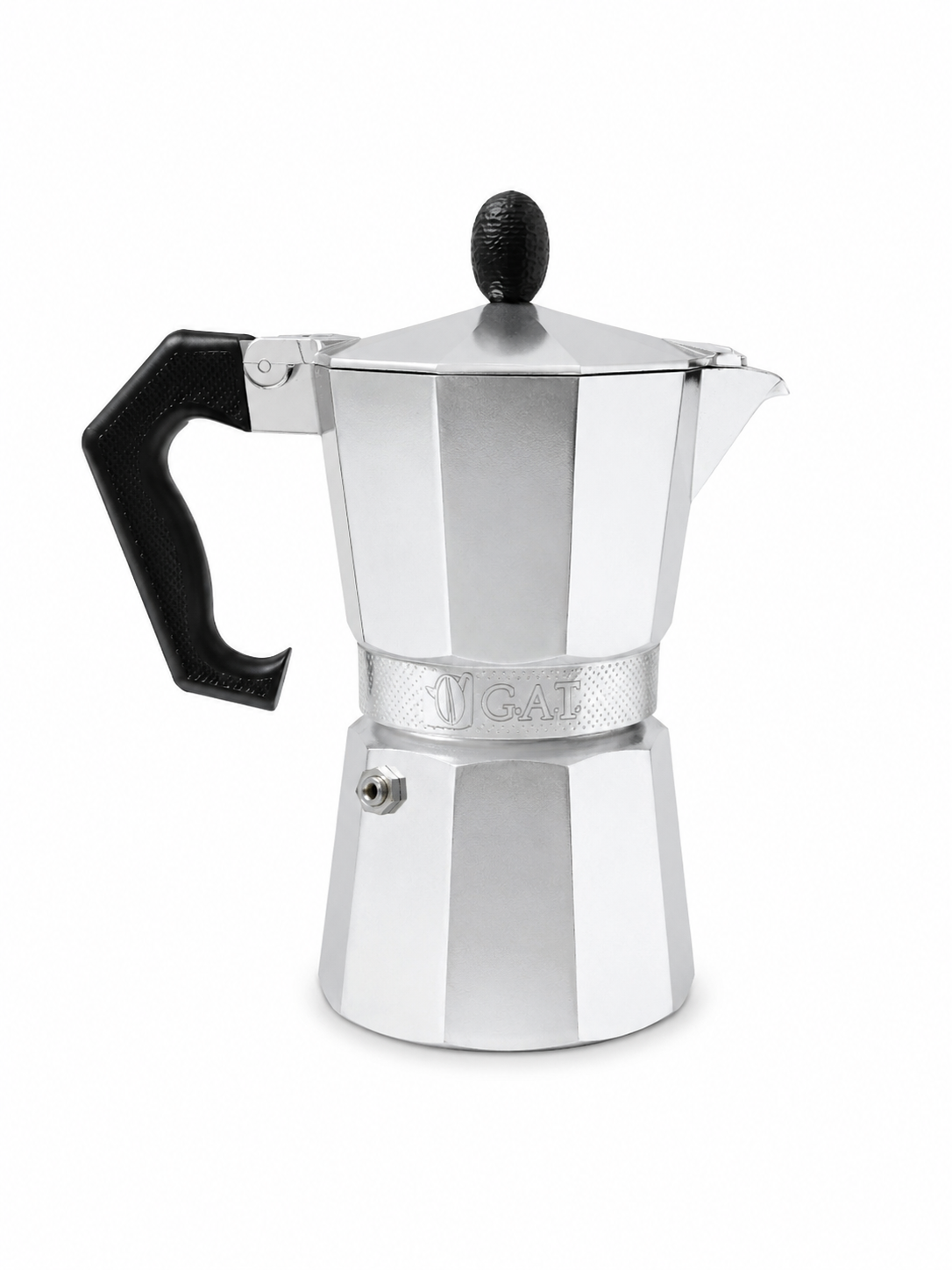 GAT Moka Express Cafetière en Aluminium Italienne