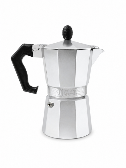 GAT Moka Express Cafetière en Aluminium Italienne