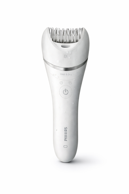 Épilateur Philips Series 8000 Wet & Dry – Épilation Douce et Puissante – +3 Accessoires