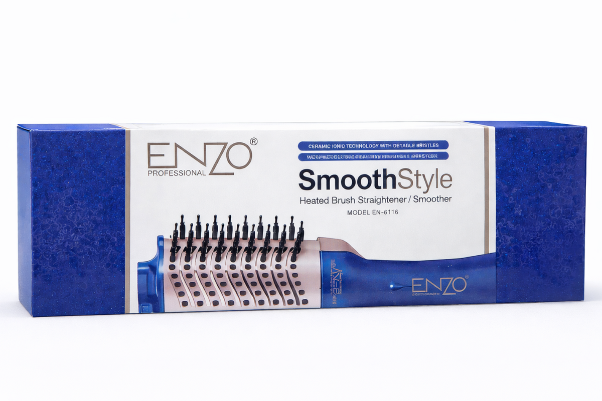 Brosse Lissante Chauffante ENZO SmoothStyle EN-6116 – Céramique Ionique