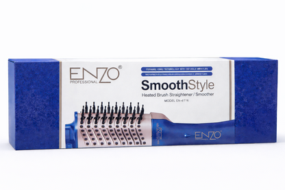Brosse Lissante Chauffante ENZO SmoothStyle EN-6116 – Céramique Ionique