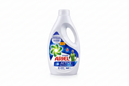 Ariel Active+ Défense Odeur – Lessive liquide (23 lavages)