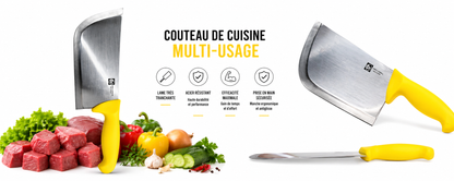 Couteau feuille de boucher Professionnel Multi-Usage
