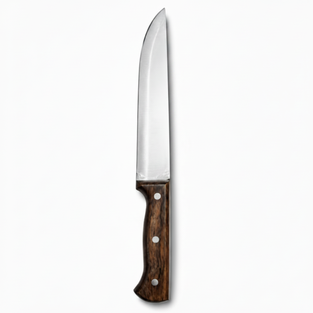 Couteau de Cuisine Premium 18cm –Inox & Manche Bois Élégant