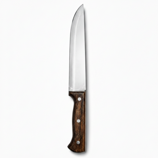 Couteau de Cuisine Premium 18cm –Inox & Manche Bois Élégant