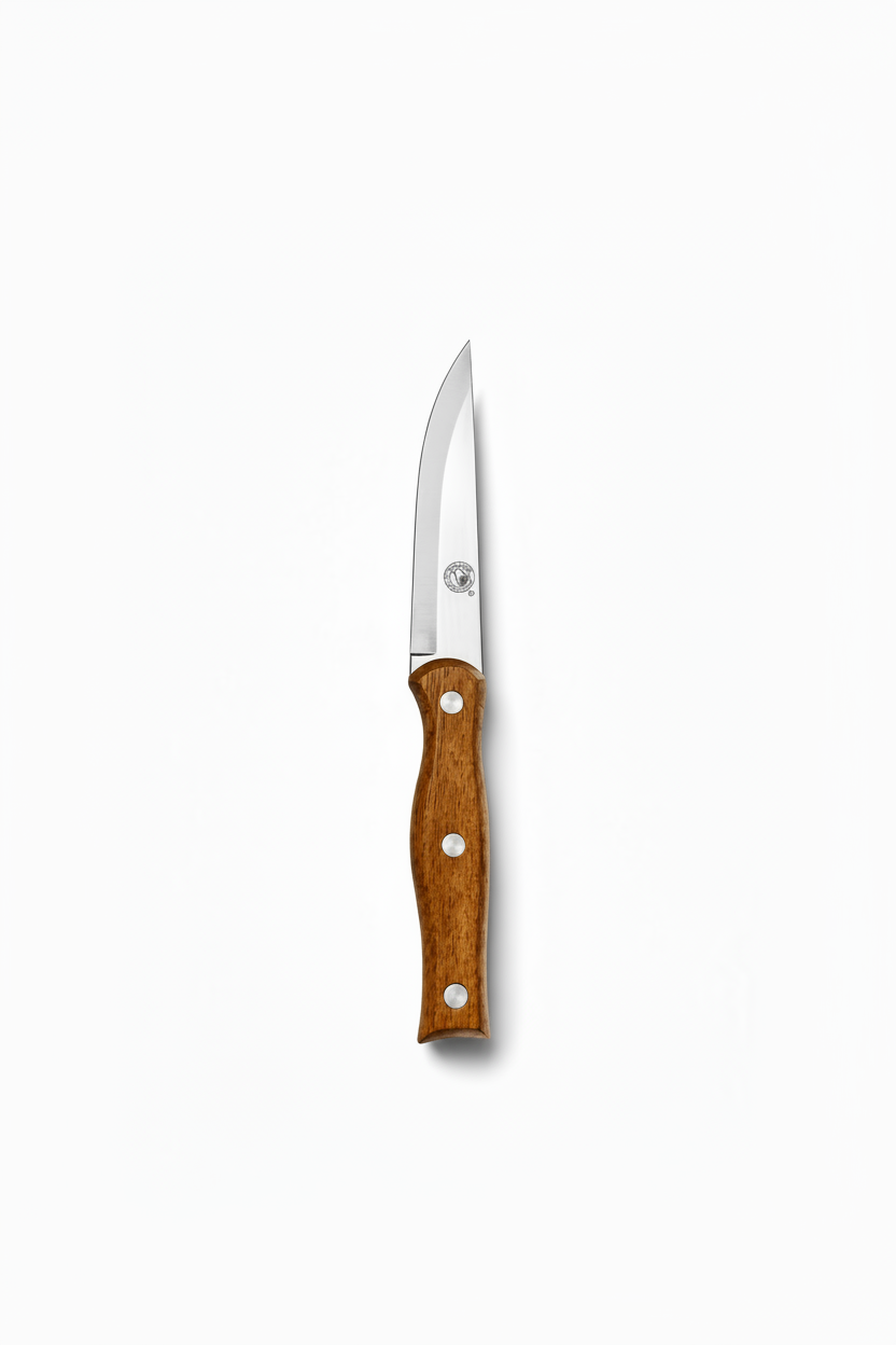 Couteau d’Office Élégant – Lame Inox & Manche Bois Naturel