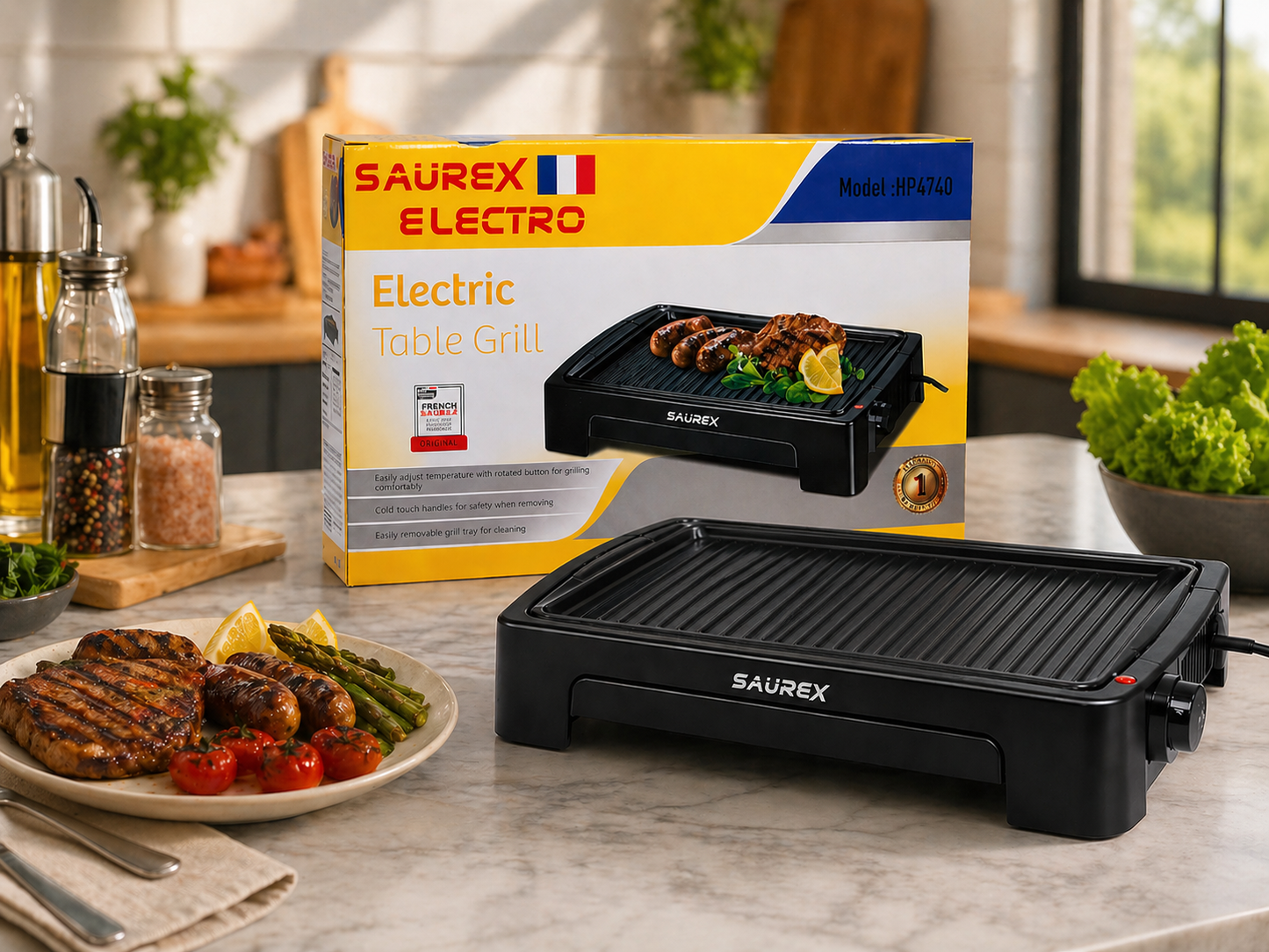 Grill Électrique SAÜREX HP4740 شواية كهربائية