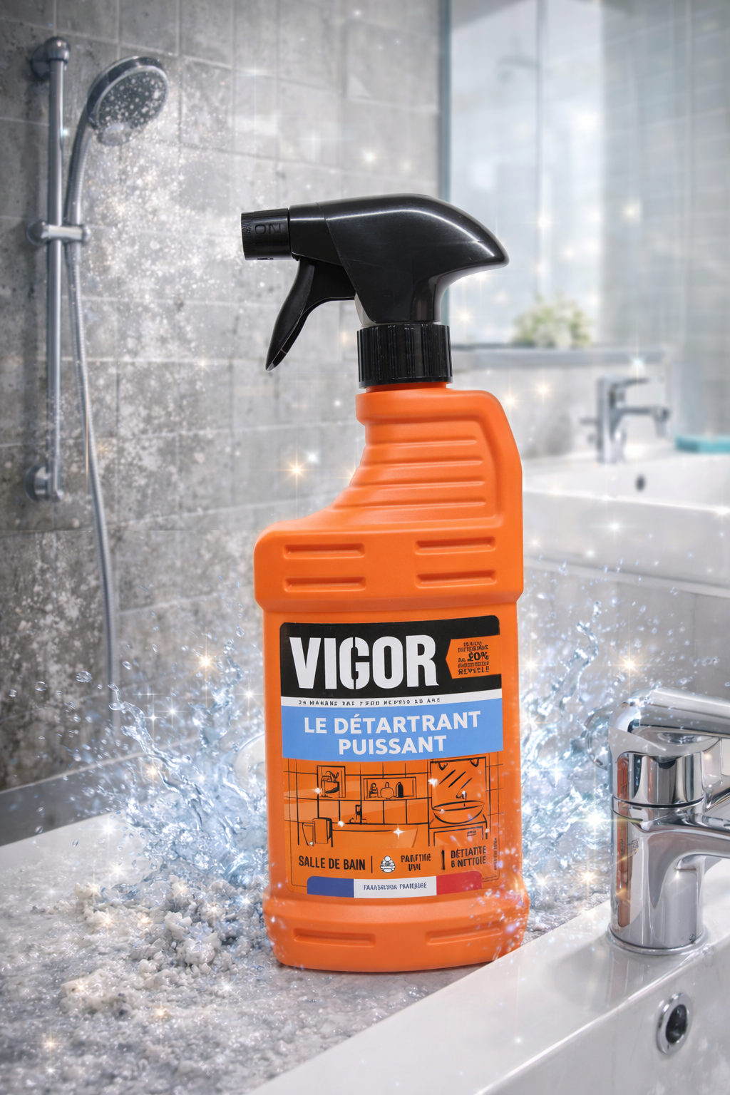 VIGOR Détartrant Puissant – Anti-Calcaire Salle de Bain & Sanitaires