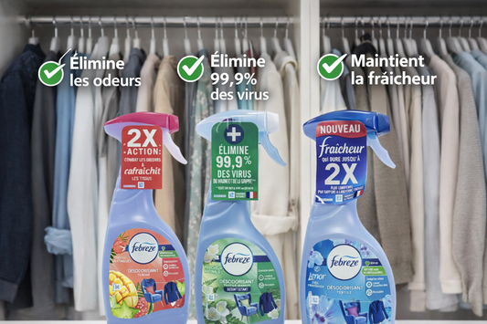Febreze Désodorisant Textile Élimine les Odeurs & Rafraîchit les Tissus