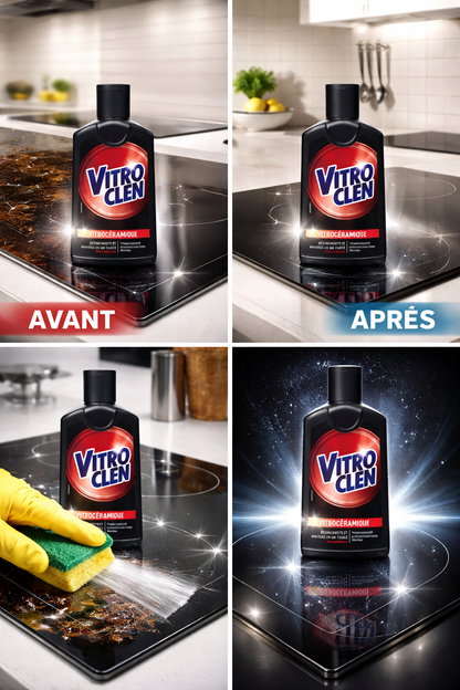 VitroClen Vitrocéramique – Nettoyant & Protecteur Ultra Brillance