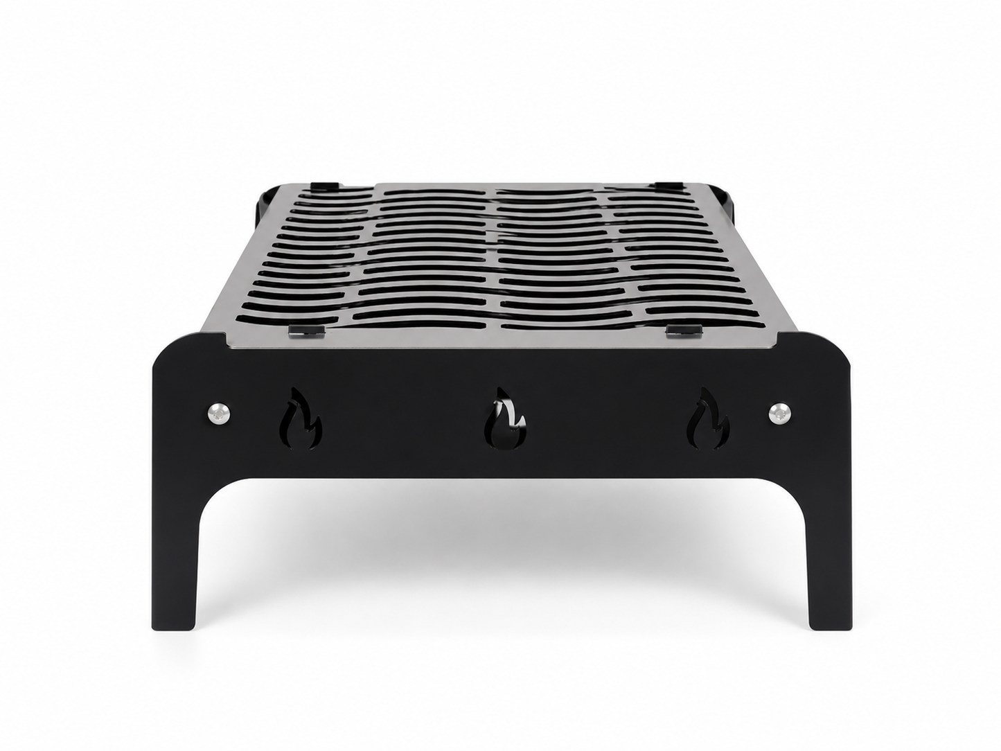 Barbecue Inox Noir Portable Design 48x27 cm شواية