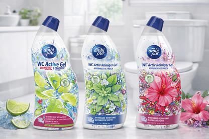 Ambi Pur WC Active Gel – Désinfectant WC & Fraîcheur Intense