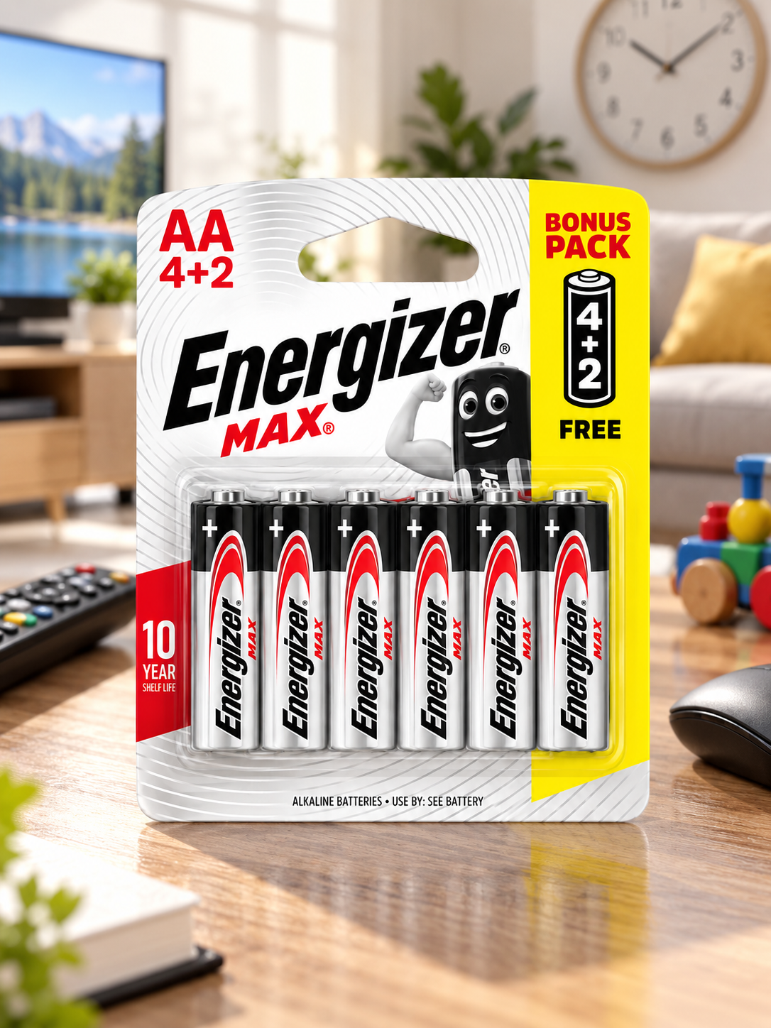 Energizer MAX AA 1,5V – Pack Bonus 4+ 2 Piles Alcalines