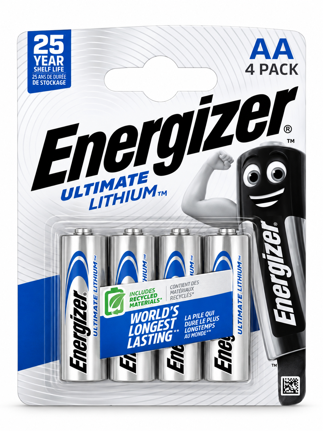 Energizer Ultimate Lithium AA 1,5V – Pack de 4 Piles