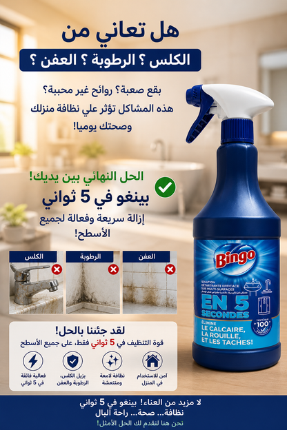 Bingo Spray Détartrant Ultra Rapide Résultat en 5 Secondes