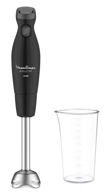 Moulinex Easychef, Pied mixeur, 2 lames inox 450 W Noir