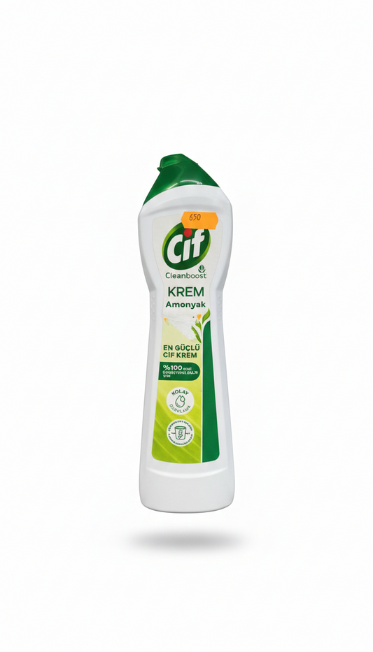 Cif Cleanboost Crème Ammoniaque – Nettoyant Multi-Surfaces