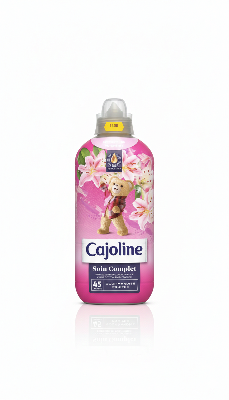 Cajoline Soin Complet Gourmandise Fruitée – Adoucissant Parfumé (45 lavages)