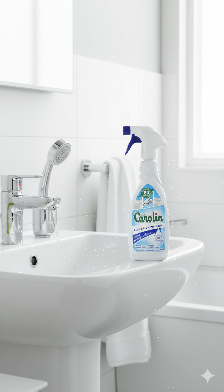Carolin Anti-Calcaire au Vinaigre – Brillance & Protection Durable