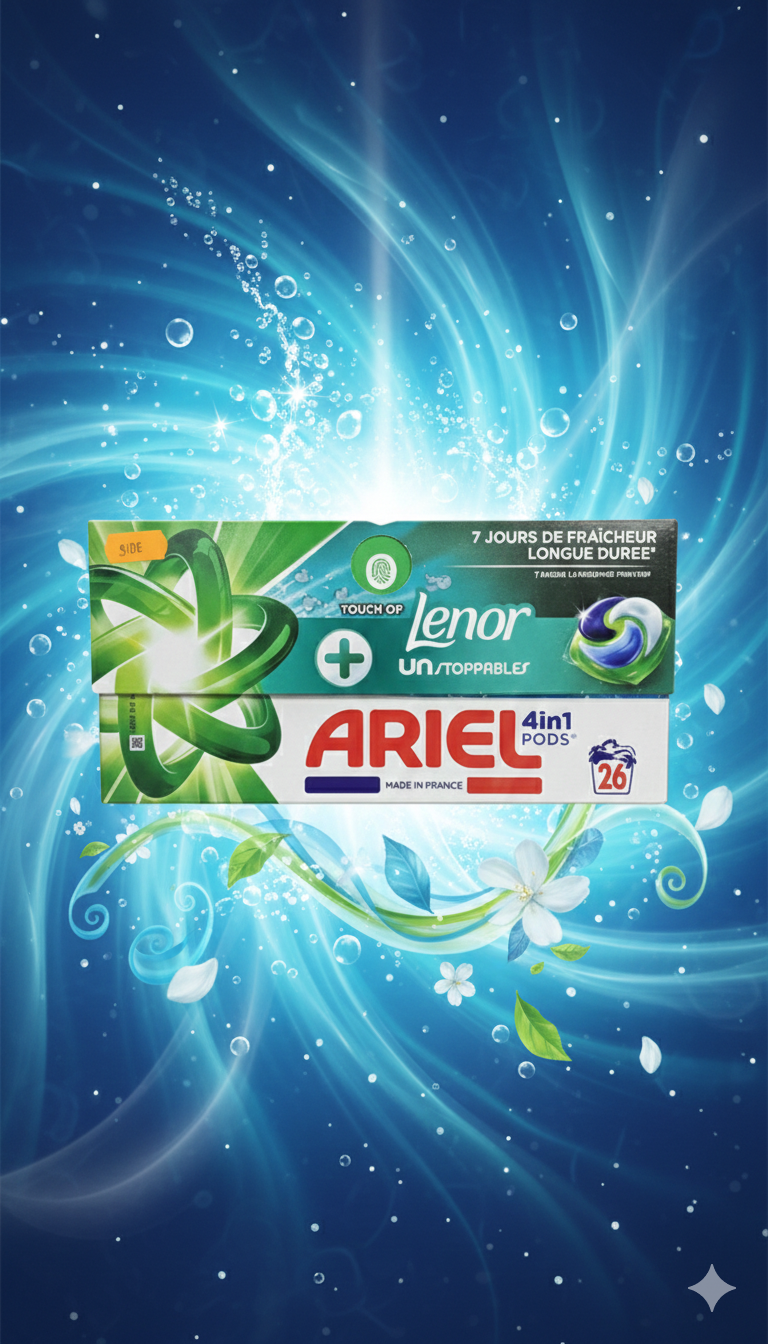 Ariel 4in1 Pods + Lenor – Ecodoses (26 lavages)