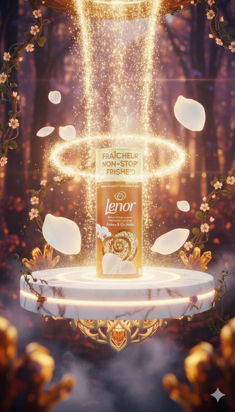 Lenor Unstoppables Ambre & Orchidée – Perles de Parfum pour Linge