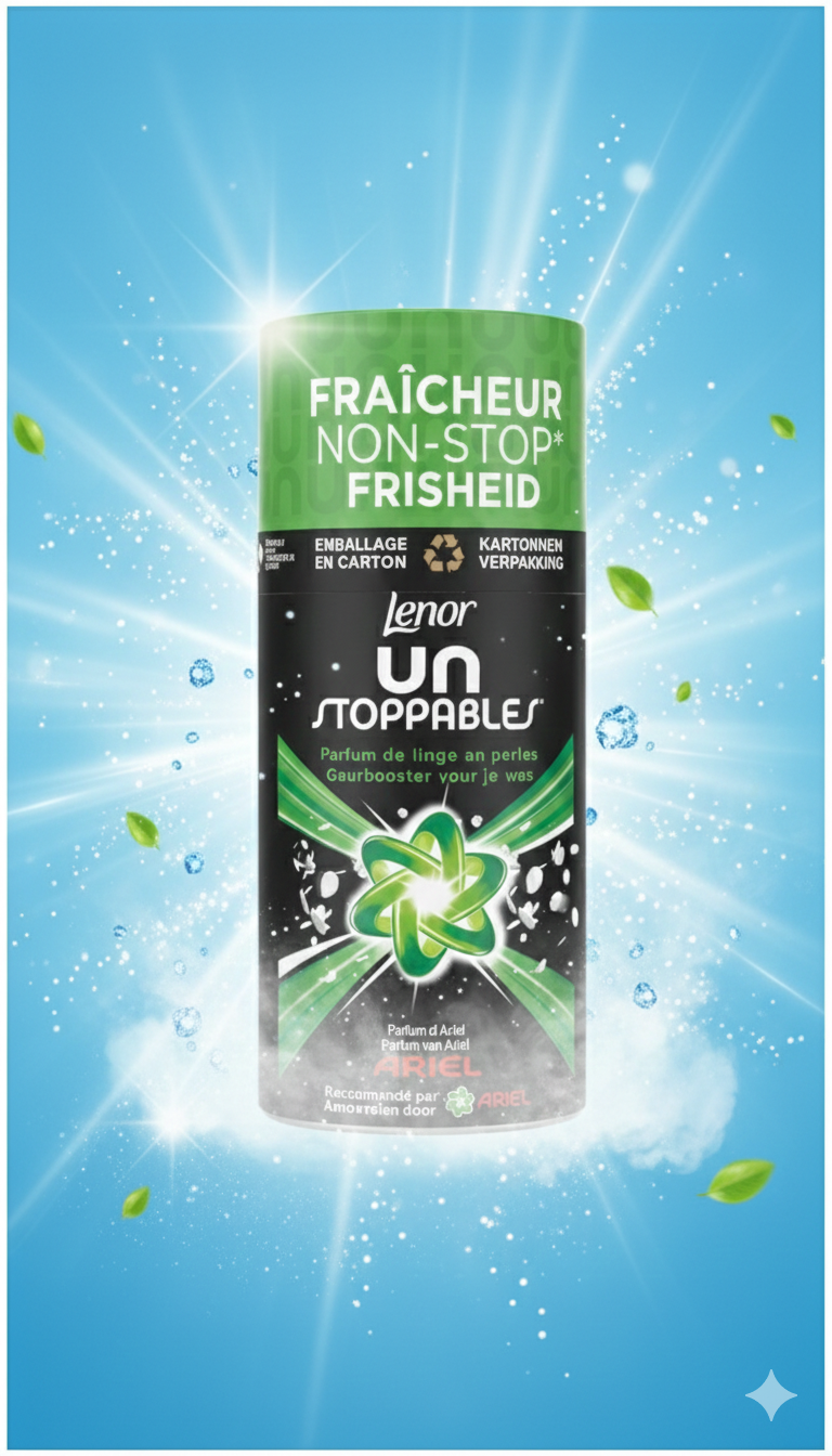 Lenor Unstoppables Parfum Ariel – Perles de Parfum pour Linge