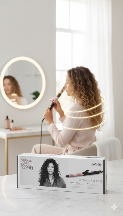 BaByliss Boucleur 19mm C450E Moulin – Defined Curls – Boucles Précises