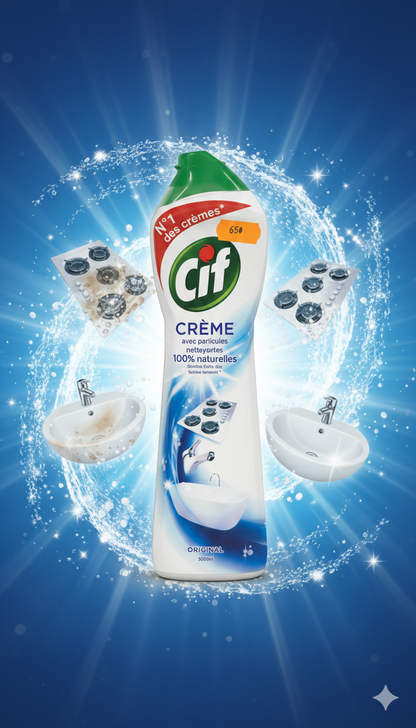 Cif Crème Original 500 ml – Nettoyant Multi-Surfaces