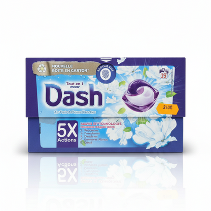 Dash Écodoses Tout-en-1 – Lessive Capsules 5 Actions