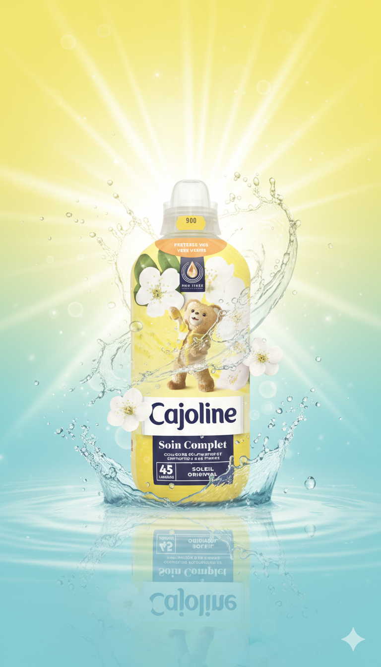 Cajoline Soin Complet Soleil Oriental – Adoucissant Parfumé (45 lavages)