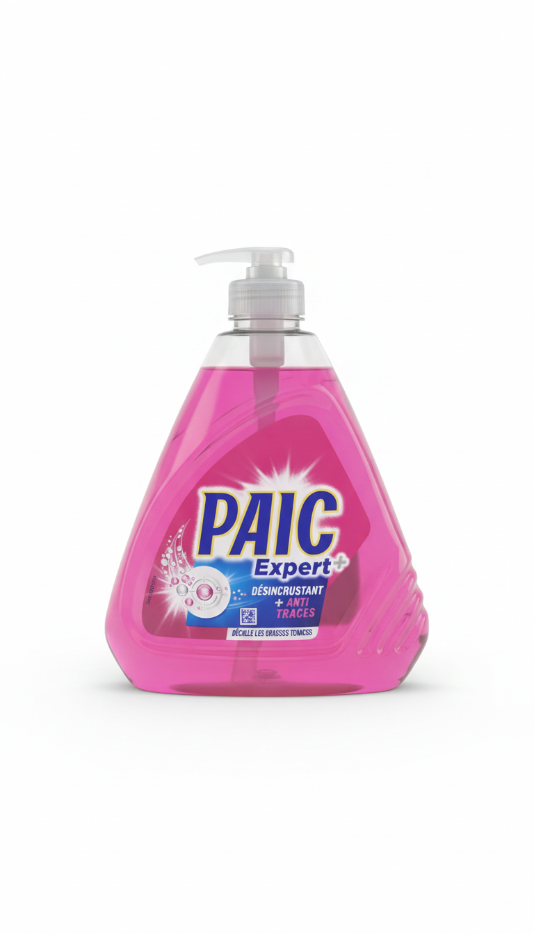 PAIC Expert+ Liquide Vaisselle – Dégraissant Puissant & Anti-Traces
