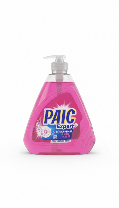 PAIC Expert+ Liquide Vaisselle – Dégraissant Puissant & Anti-Traces