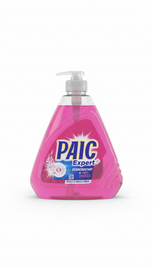PAIC Expert+ Liquide Vaisselle – Dégraissant Puissant & Anti-Traces