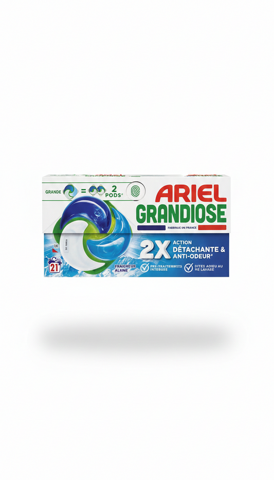Ariel Grandiose Fraîcheur Alpine – Ecodoses (21 lavages)